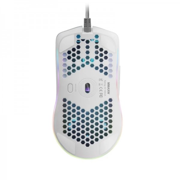 Mars gaming mmaxw mouse white 12400dpi ultralight