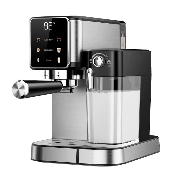 Cafetera Expreso Nesp 20 Bar 1L con Depósito de Leche - Máquina de Café Profesional para Hogar y Oficina