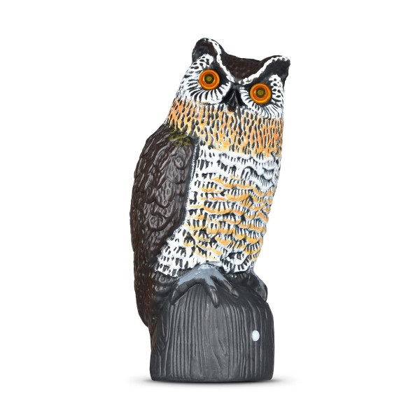 🦉 Búho Ahuyentador Solar 40cm - ¡Protege tu Huerto con Energía Solar! ✨