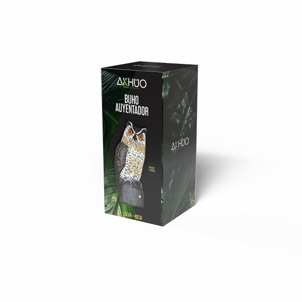🦉 Búho Ahuyentador Solar 40cm - ¡Protege tu Huerto con Energía Solar! ✨